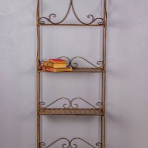 Rust 4 Weave Shelf 62.5x27x170cm