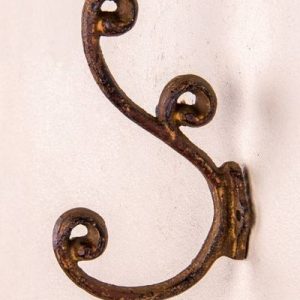 Large Antique Double Hook | Rust