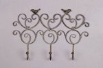 Antique Grey Bird Hook 35cm x 4.5cm x 24cm