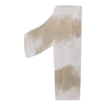 Wooden Number 1 14.5cm x 11cm