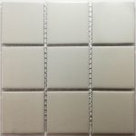 Light Grey Matt Glazed Porcelain Mosaic Tiles (Sheet Size 15x15cm)