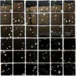 Spectacle Black Glitter Mosaic Tiles (Sheet Size 15x15cm)