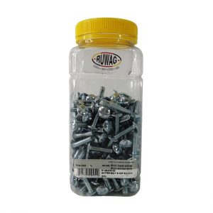Ruwag 6x25mm Gutter Bolt & Nut 200pc
