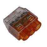 Orange 4 Way Push It Connector (1.6cm)