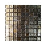 Ivory Gold Leaf Mosaic Tiles (Sheet Size 15x15cm)