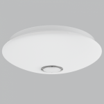 Metal Ceiling Fitting with Opal Polycarbonate Cover and Bluetooth Speaker