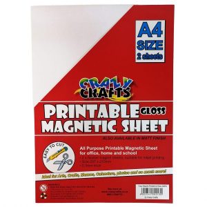 Gloss Printable Magnetic Sheet A4 2pc