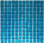 Sky Blue Glitter Mosaic Tiles (Sheet Size 15x15cm)