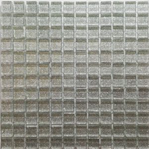 Silver Glitter Mosaic Tiles (Sheet Size 15x15cm)