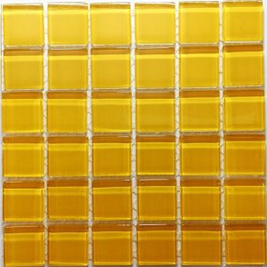 Sunflower Crystal Glass Mosaic Tiles (Sheet Size 15x15cm)