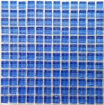 Sky Blue Crystal Glass Mosaic Tiles (Sheet Size 30x30cm)