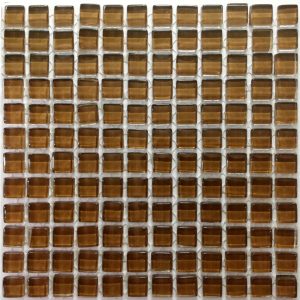 Chestnut Crystal Glass Mosaic Tiles (Sheet Size 30x30cm)