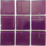 Mauve Crystal Glass Mosaic Tiles (Sheet Size 30x30cm)