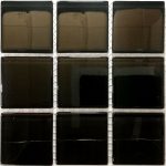 Black Crystal Glass Mosaic Tiles (Sheet Size 15x15cm)