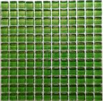 Dark Green Crystal Glass Mosaic Tiles (Sheet Size 30x30cm)