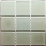 White Crystal Glass Mosaic Tiles (Sheet Size 30x30cm)