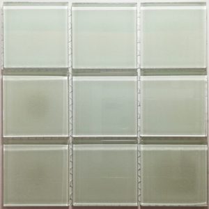 White Crystal Glass Mosaic Tiles (Sheet Size 30x30cm)