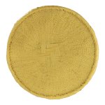 Small Yellow Painted Mbinga Baskets (31.5cm)