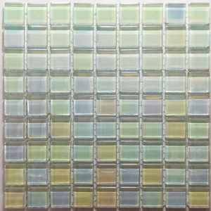 White Mini Pearl Glass Mosaic Tiles (Sheet Size 15x15cm)