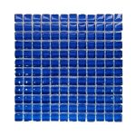 Royal Blue Crystal Glass Mosaic Tiles (Sheet Size 15x15cm)