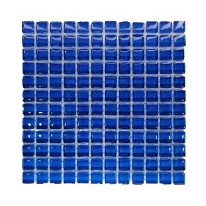 Royal Blue Crystal Glass Mosaic Tiles (Sheet Size 30x30cm)
