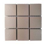 Rustic Peach Glazed Porcelain Mosaic Tiles (Sheet Size 15x15cm)