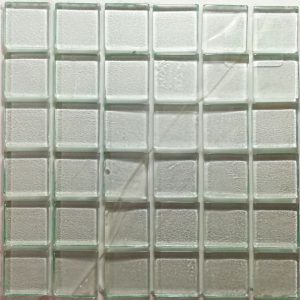 Clear Crystal Glass Mosaic Tiles (Sheet Size 15x15cm)