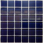 Midnight Blue Crystal Glass Mosaic Tiles (Sheet Size 15x15cm)