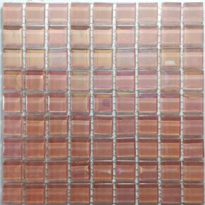 Soft Pink Mini Pearl Glass Mosaic Tiles (Sheet Size 15x15cm)