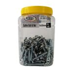 Ruwag 6x50mm Gutter Bolt & Nut 200pc