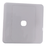 White 1 Opening Grid Plate (12.5x12.5cm)