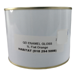 Fiat Orange Gloss Enamel Paint 1L