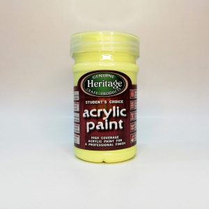 Heritage Lemon Yellow Acrylic Paint 250ml