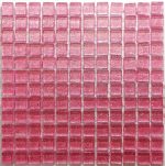 Soft Pink Glitter Mosaic Tiles (Sheet Size 15x15cm)