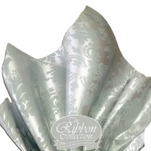 Silver Pewter Damask Rib Tissue Paper 50x70cm