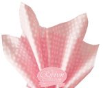 Pink & White Gingham Rib Tissue Paper 50cmx70cm