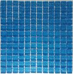 Midnight Blue Glitter Mosaic Tiles (Sheet Size 15x15cm)