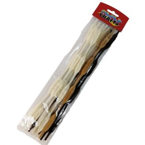 Brown Wave Chenille Stick 10pc