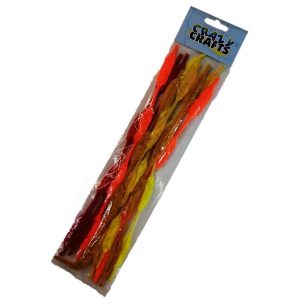 Orange, Red & Yellow Wave Chenille Stick / Pipe Cleaners 10pc