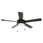 Black Ceiling Fan Bright Star