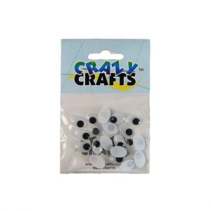 15x11mm Oval Stick-on Wiggly Eyes