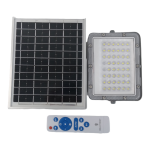 50w LED Floodlight & Solar Panel Cool White