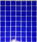 Royal Blue River Spot Mosaic Tiles (Sheet Size 15x15cm)