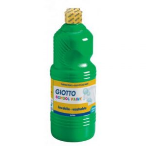 Giotto Verde Green Acrylic School Paint 500ml