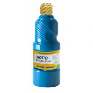 Giotto Cyan Blue Acrylic School Paint 500ml