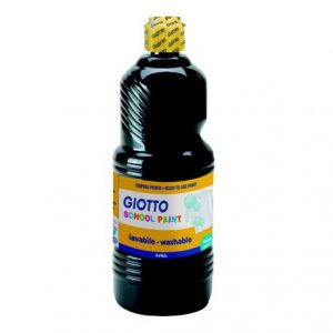 Giotto Black Acrylic School Paint 500ml