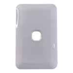 White 1 Opening Grid Plate (12.5x8cm)