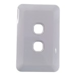 White 2 Opening Grid Plate (12.5x8cm)