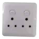 Double Wall Socket With Switches 16A 250V~