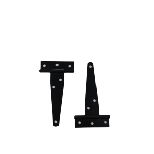 Hinges Tee Black 100mm/pair